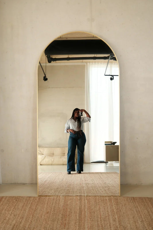 Miroir arqué Luna – 200 × 100 cm