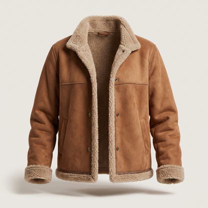 BLOUSON RUBY DOUBLÉ EN PEAU LAINÉE